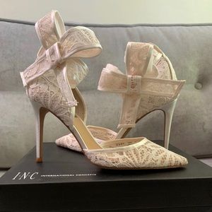 INC Lace & Bow Stilettos